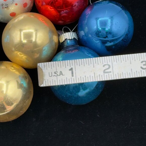 Vintage Mercury Glass Christmas Ornaments Shiny Bright Rauch Made in USA Small - Picture 7 of 16